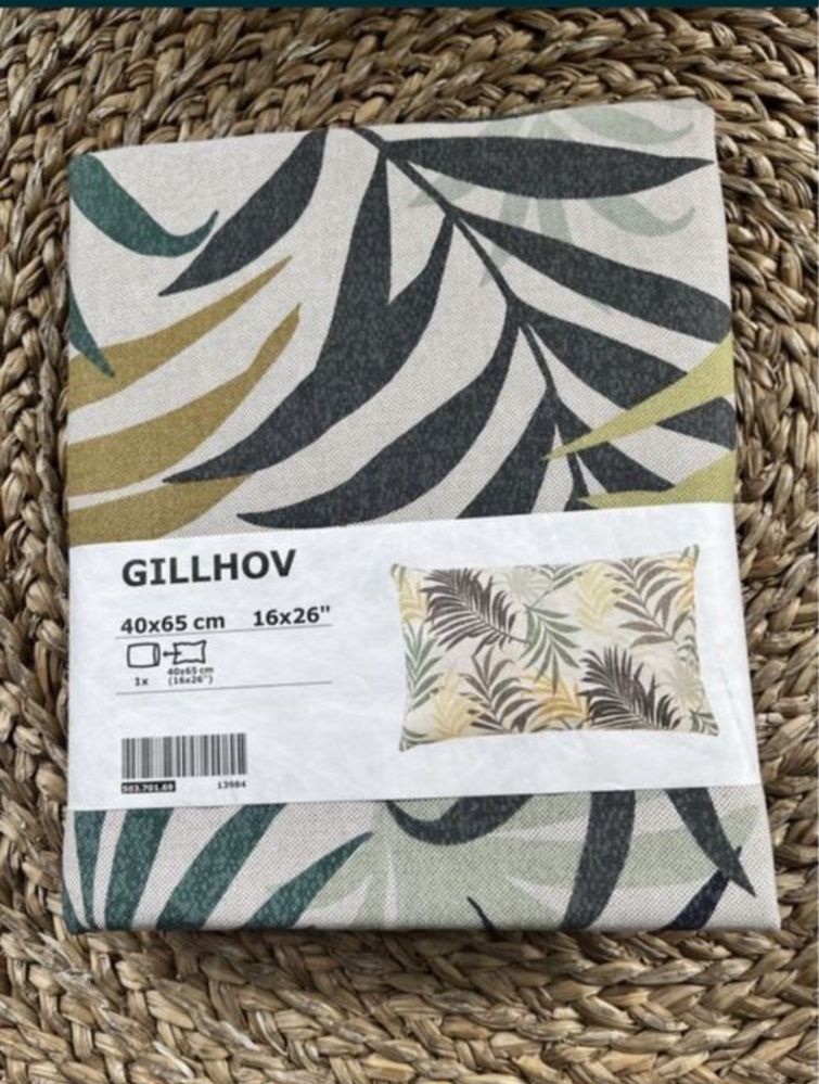 Nowa poszewka ikea gillhov 40x65 palmy liscie