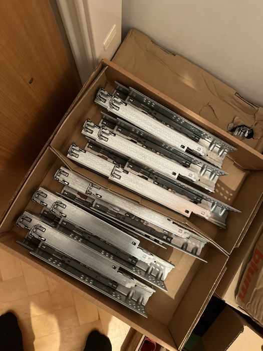 Prowadnice do szuflad tandem blum 25cm 6kpl