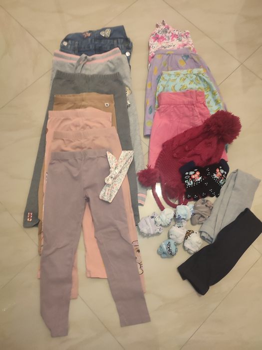 65 sztuk / Paka ubranek dla dziewczynki r. 116