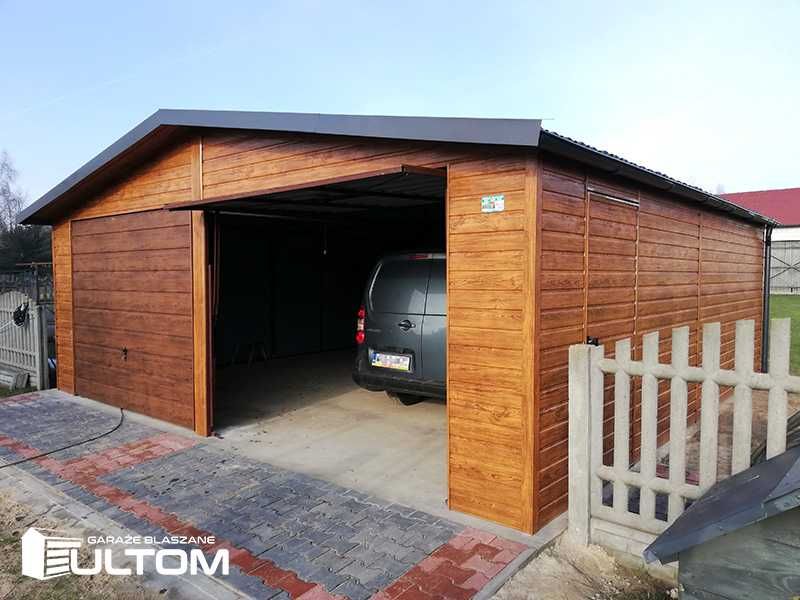 Garaż blaszany drewnopodobny blaszak 6x5 6x6 6x7 premium