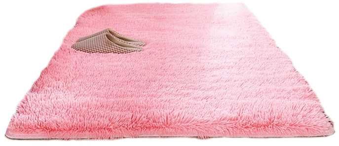 Puszysty Dywan Shaggy  – Pluszowy Szary Dywan 120x160 cm