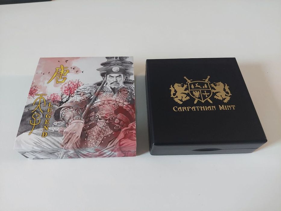 Срібна монета 2 унції, 2023 5$ Імператор Тайцзун