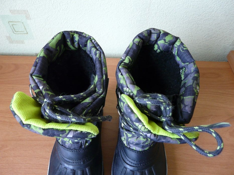Buty czarno-zielone wodoodporne Wang Di 29 (18,5cm)