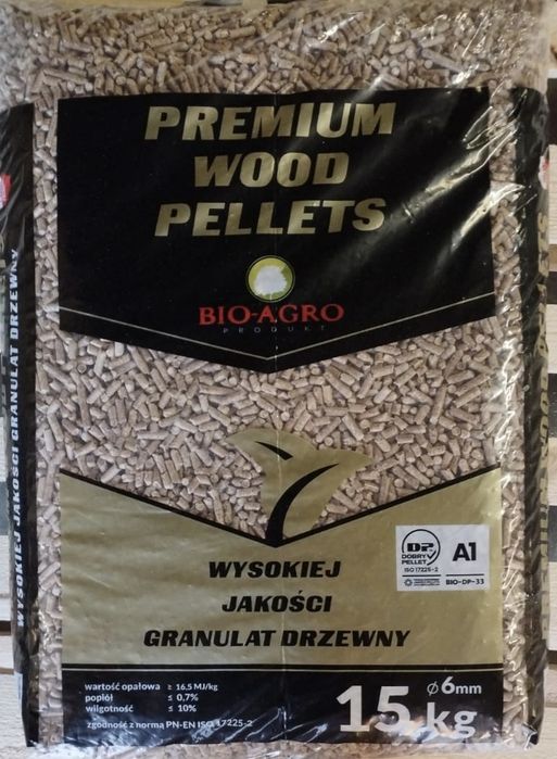 Premium Wood pellet opał 6mm Polski A1 certyfikat