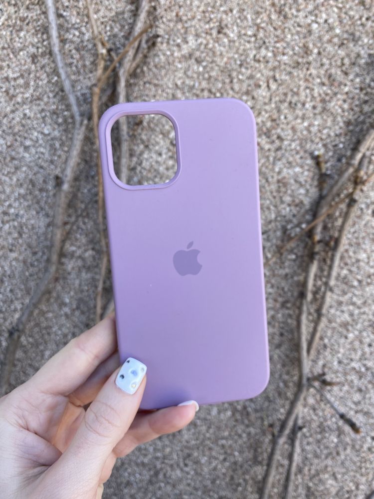 Чехол фіолетовий йогурт на айфон iphone 12 / 12 Pro silicone case