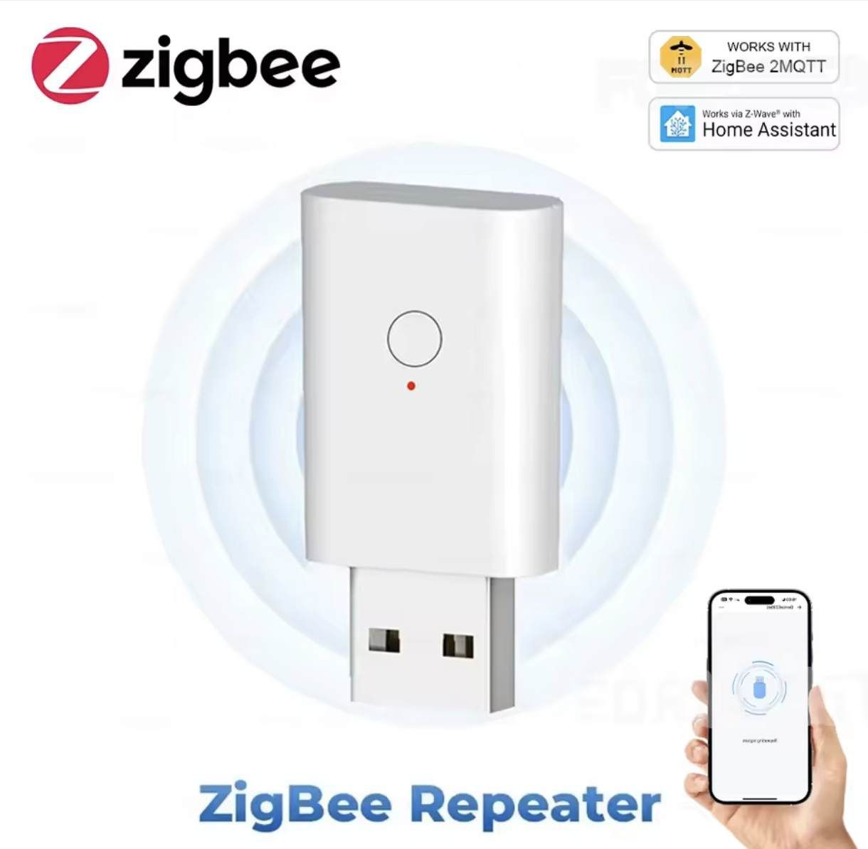 Wzmacniacz sygnału repeater Zigbee 3.0 USB Ewelink Zigbee2MQTT