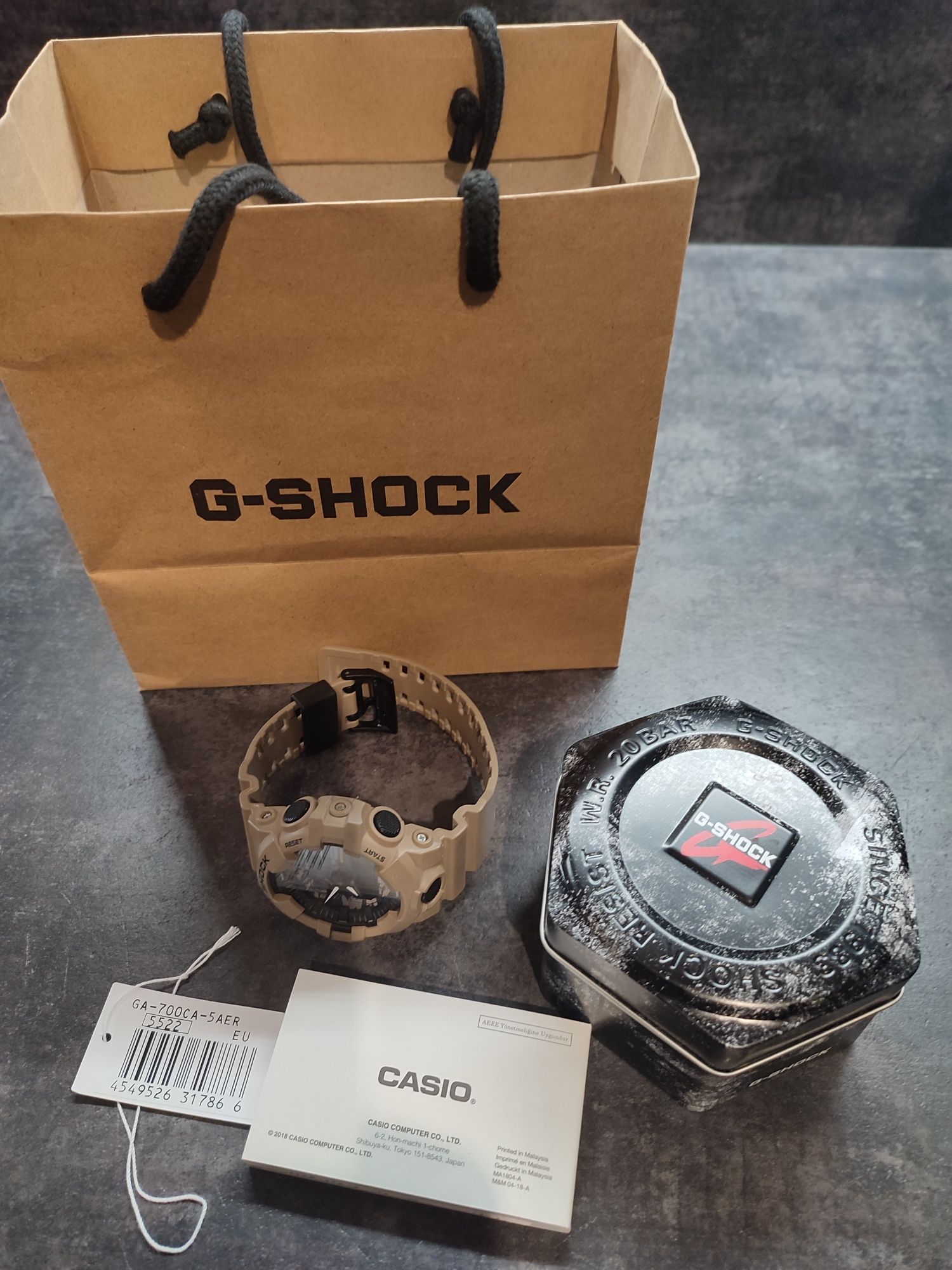 Zegarek G-SHOCK Zibi GA-700CA-5AER Coyote 100% oryginał