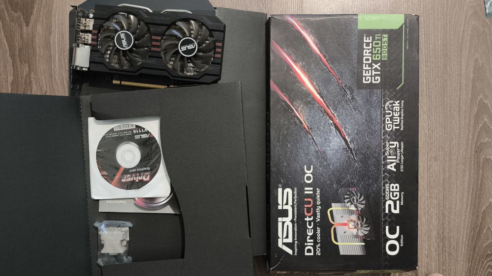 Відеокарта Asus GeForce GTX650Ti Boost 2Gb з коробкою
