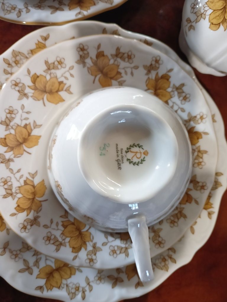 Filiżanki, Cukiernica, Mlecznik Porcelana Reichenbach