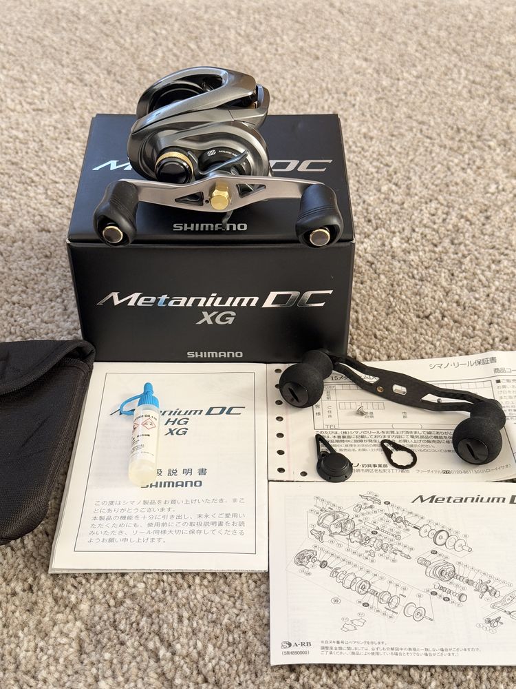 Shimano 15 Metanium DC XG 8.5 Кастингова риболовна котушка.  Japan