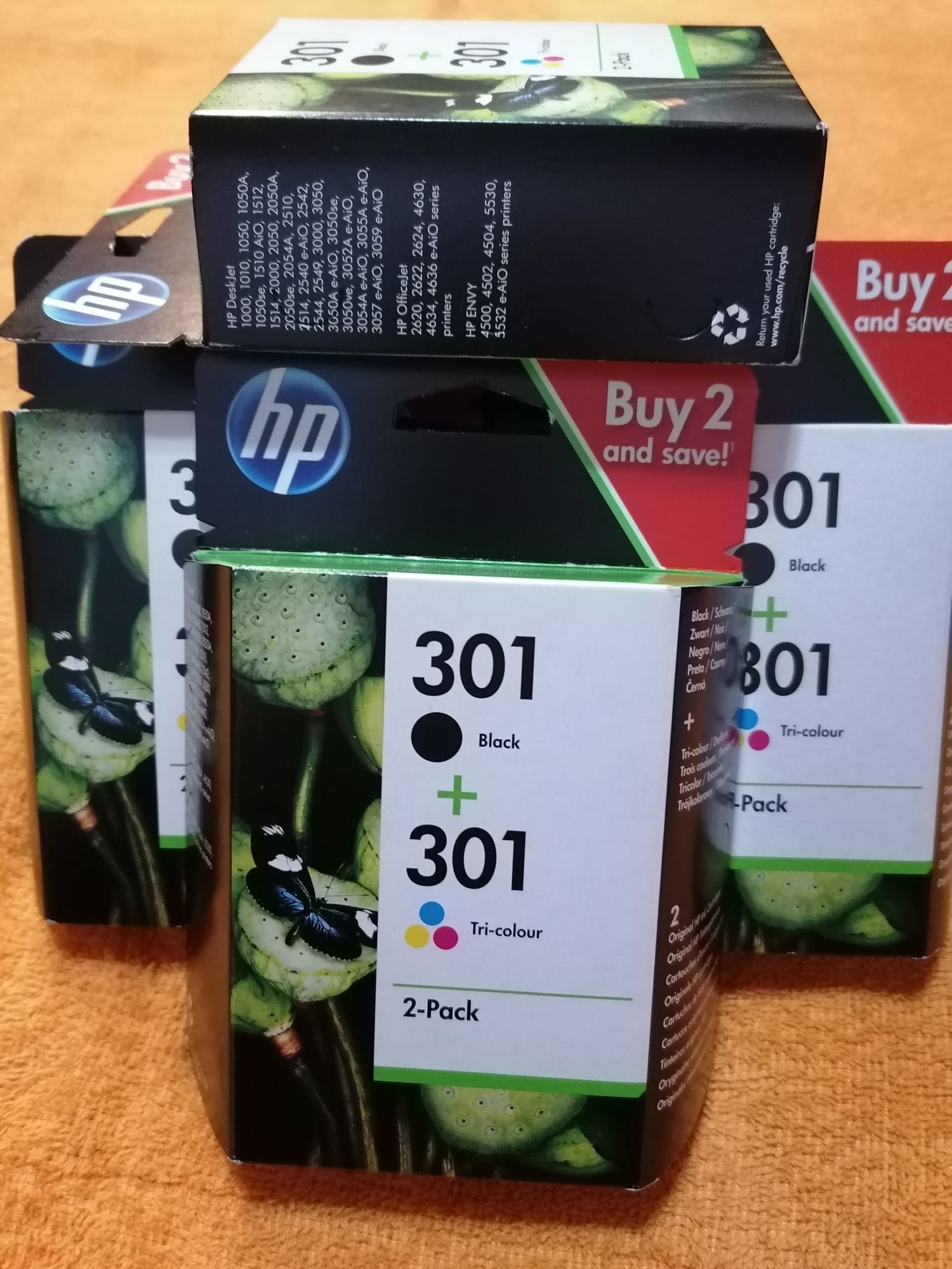 Hp tinteiros 62XL preto