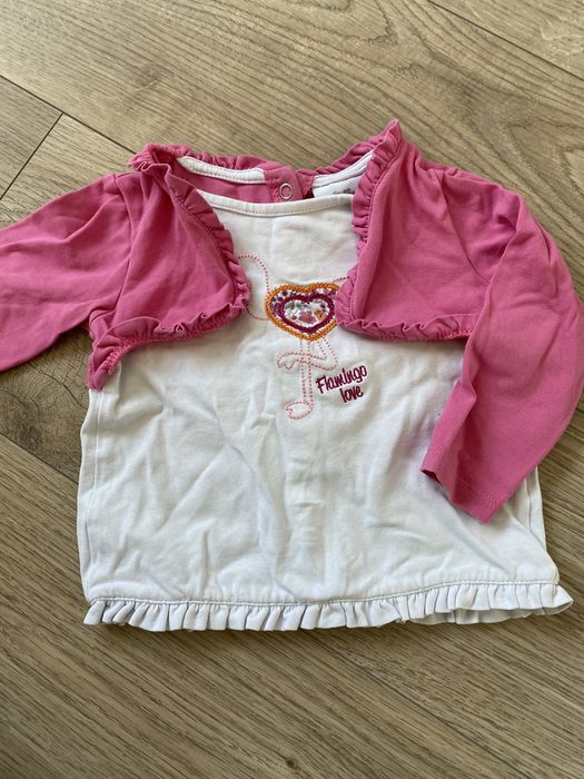 Bluzka niemowlęca z flamingiem (Topomini, r. 68)