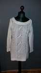 Sweter sukienka tunika F&F jak h&m beżowa roz M
