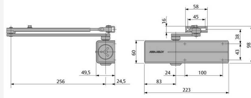 Samozamykacz ASSA ABLOY DC140