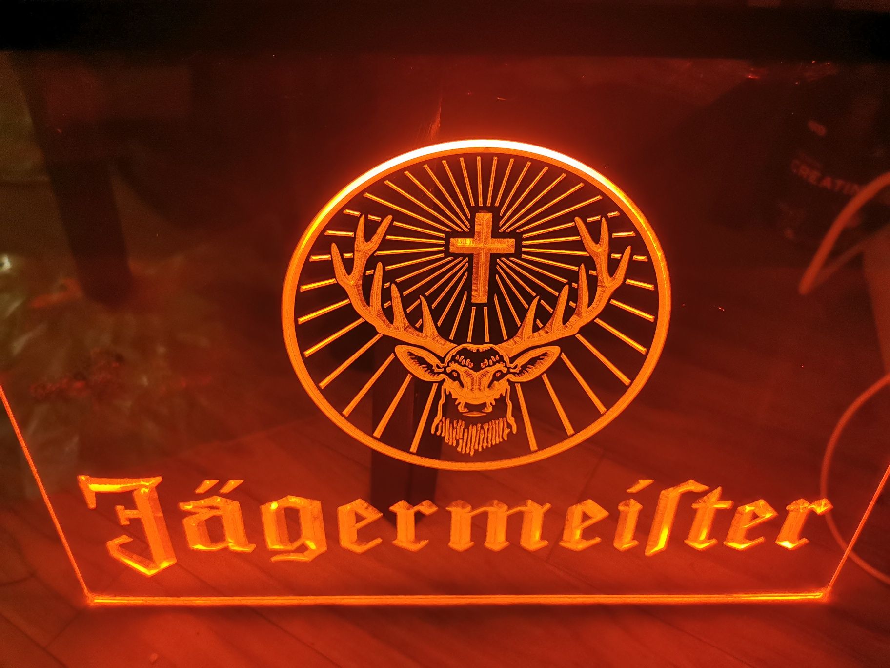 Tablica świetlna / Baner / Neon LED Jagermeister (dostępna opcja RGB)