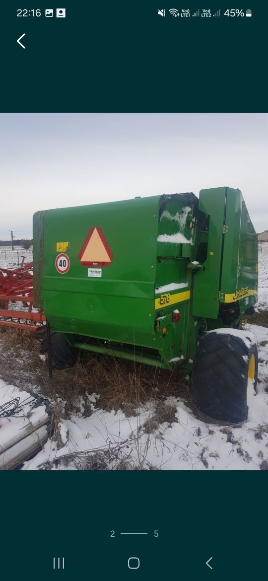 Części prasa john deere  575 578