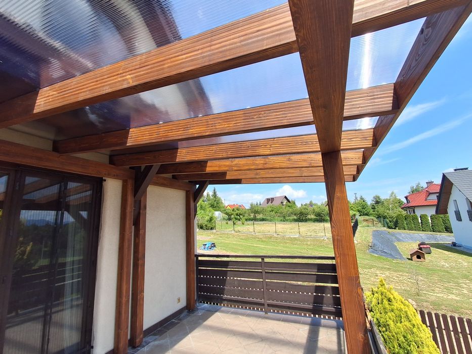 Zadaszenia tarasu pergola poliwęglan
