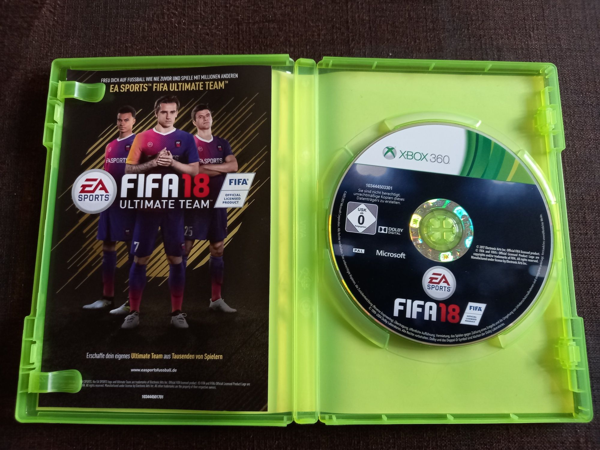 Gra Fifa 18 na konsolę xbox 360