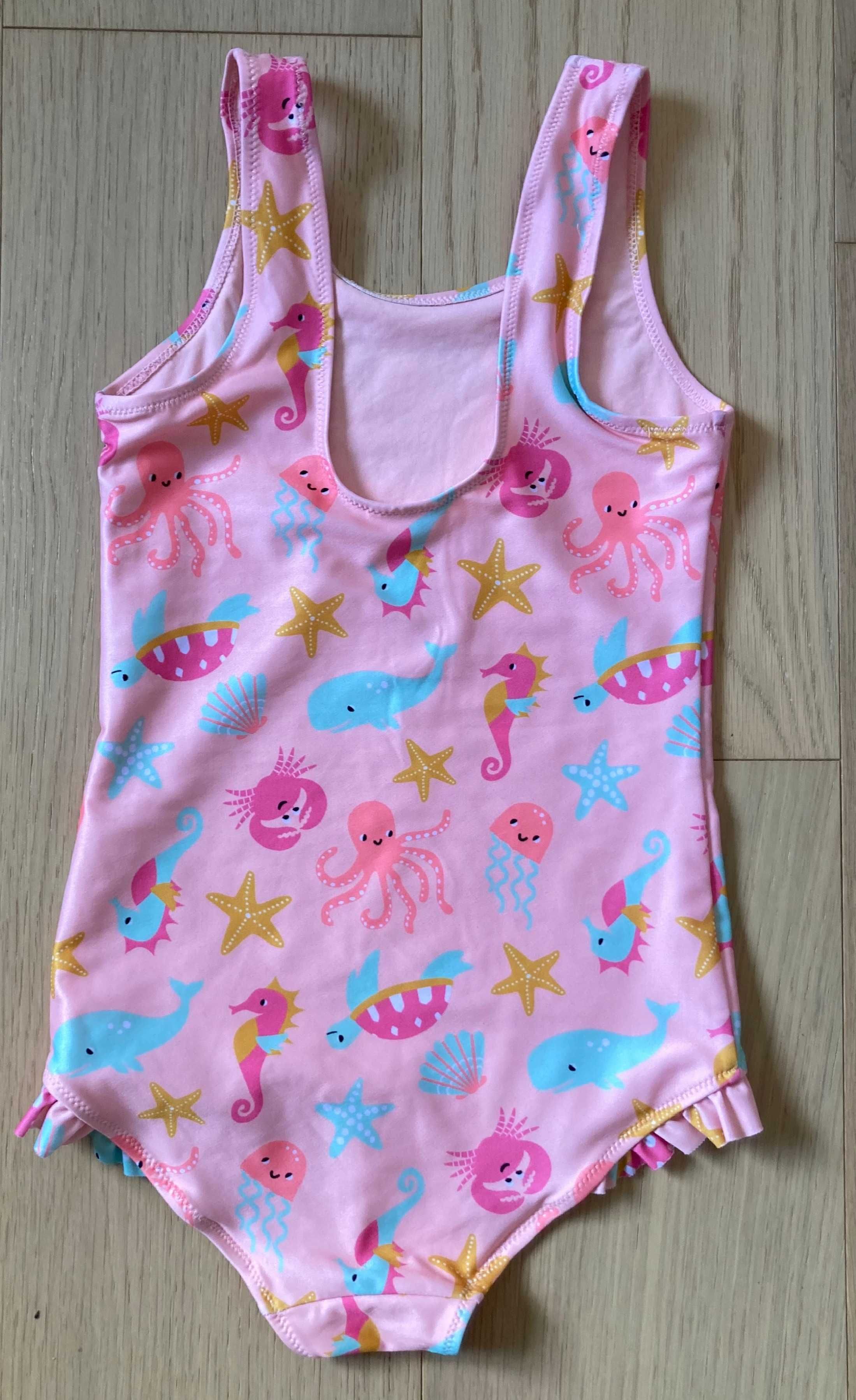 Strój kąpielowy jednoczęściowy dziewczęcy H&M r. 134/140