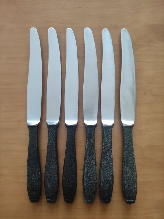 Sztućce Gerlach bakelit zestaw 12 szt. PRL