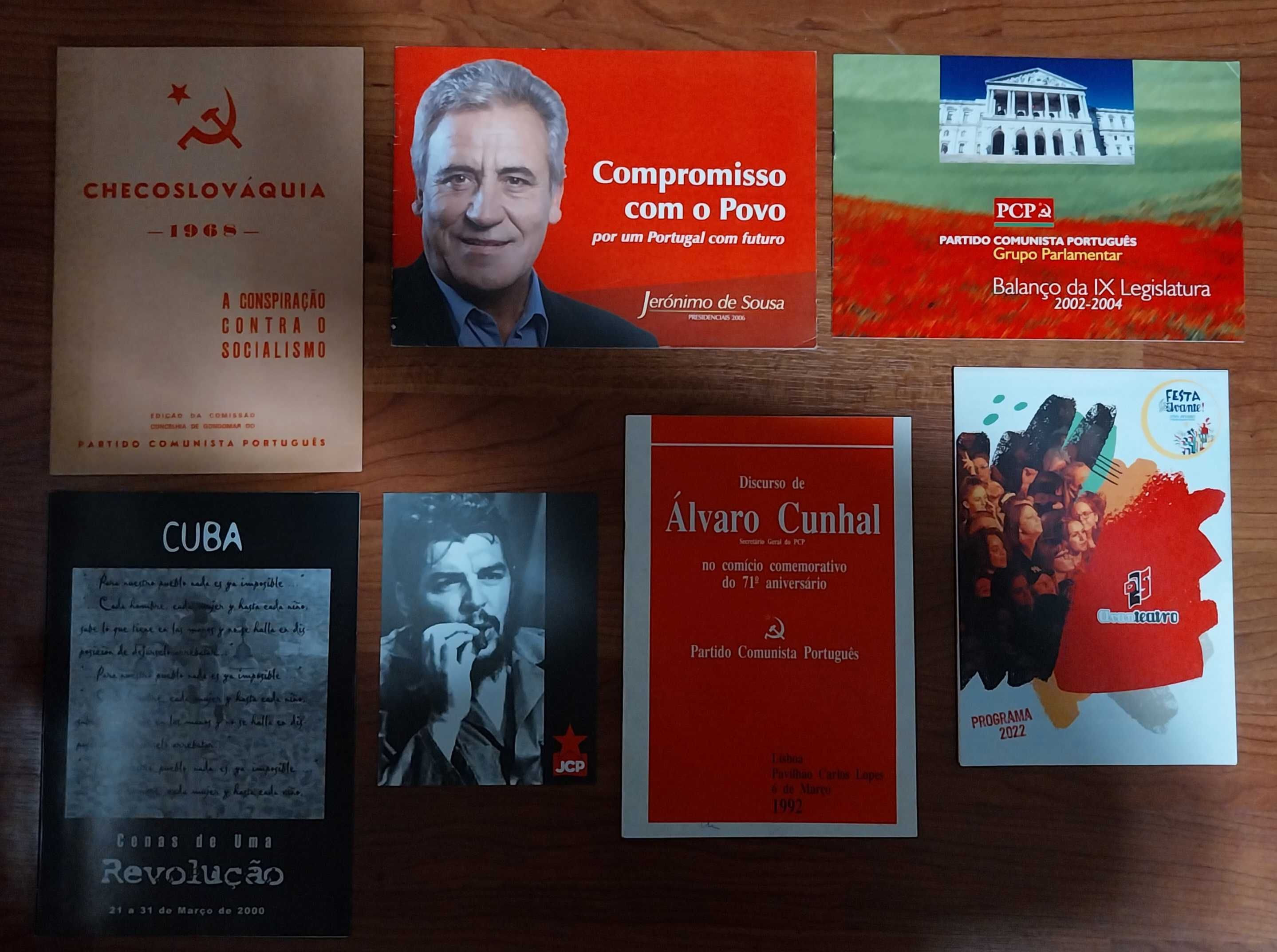 Brochuras documentos políticos  Partido Comunista e Festa do Avante