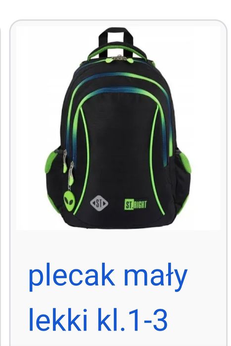 Plecak szkolny dla ucznia 3 klasy
