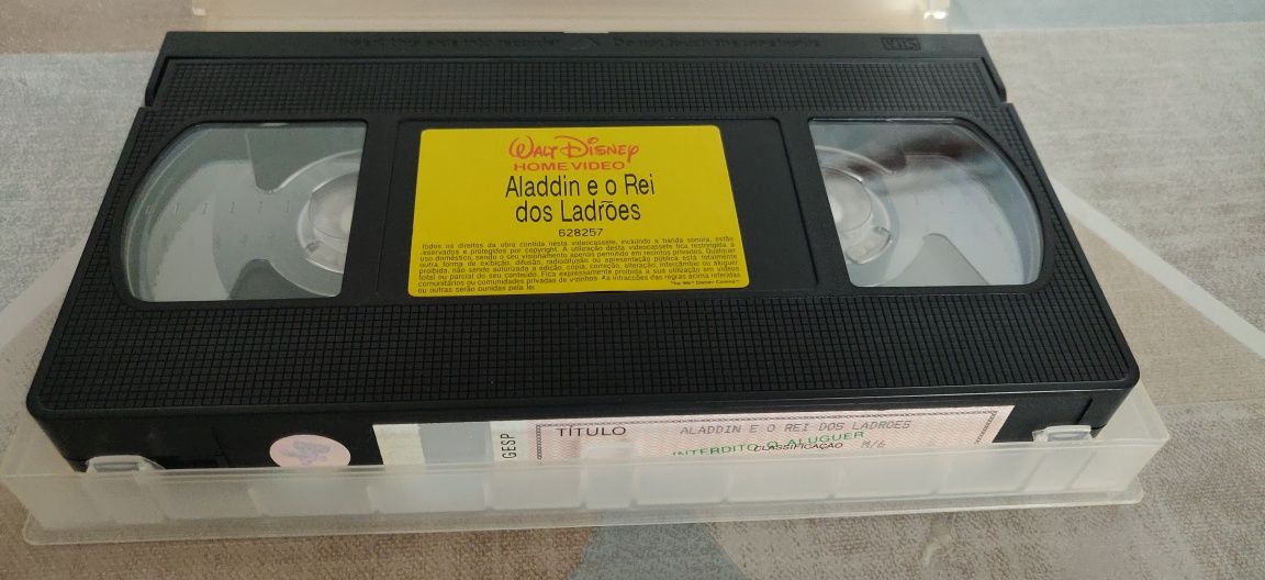 VHS RARO Aladdin e o Rei dos Ladrões