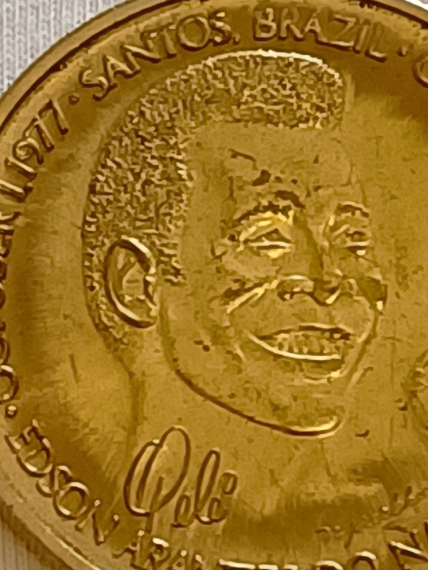 Medalha comemorativa fim de carreira Pelé