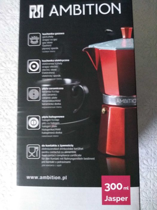 Do parzenia kawy Kafetiera ciśnieniowa Jasper AMBITION 300 ml