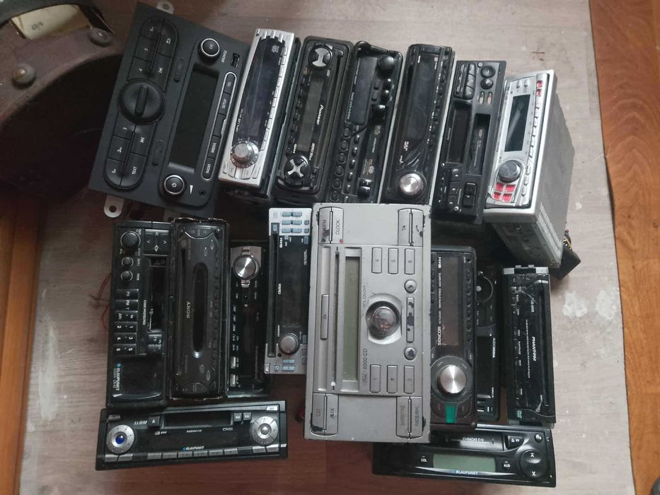 stare radia samochodowe zestaw kolekcja