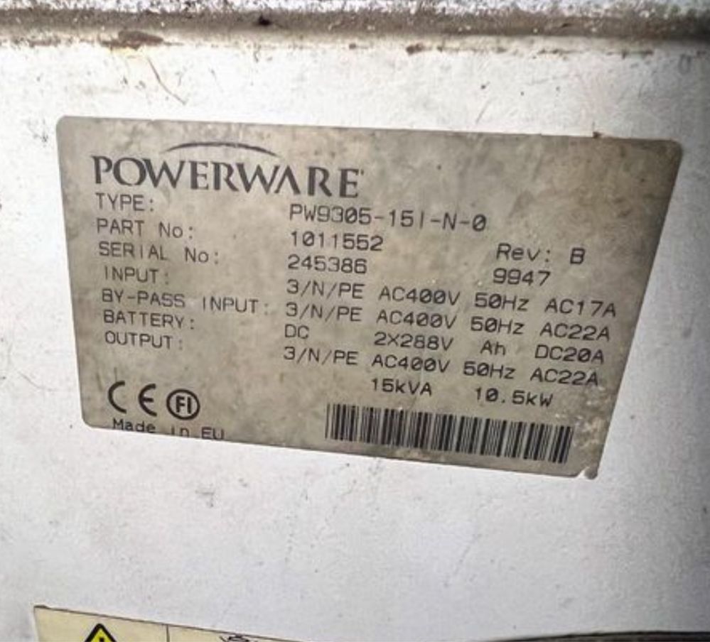 ДБЖ безперебійник POWERWARE 9305 10.5kw