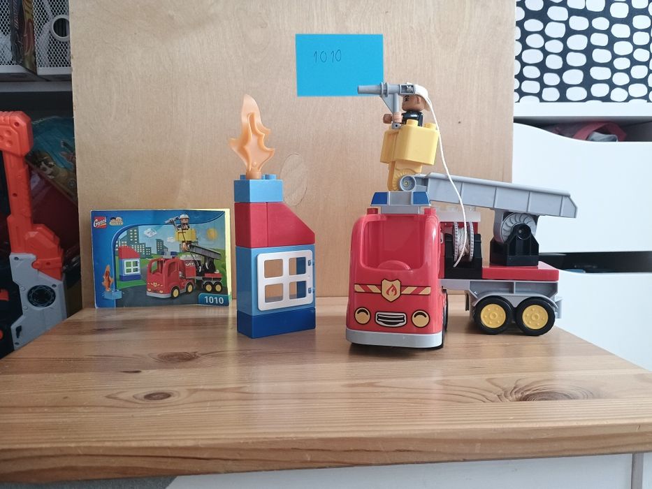 Klocki jak Duplo Zestaw strażacki