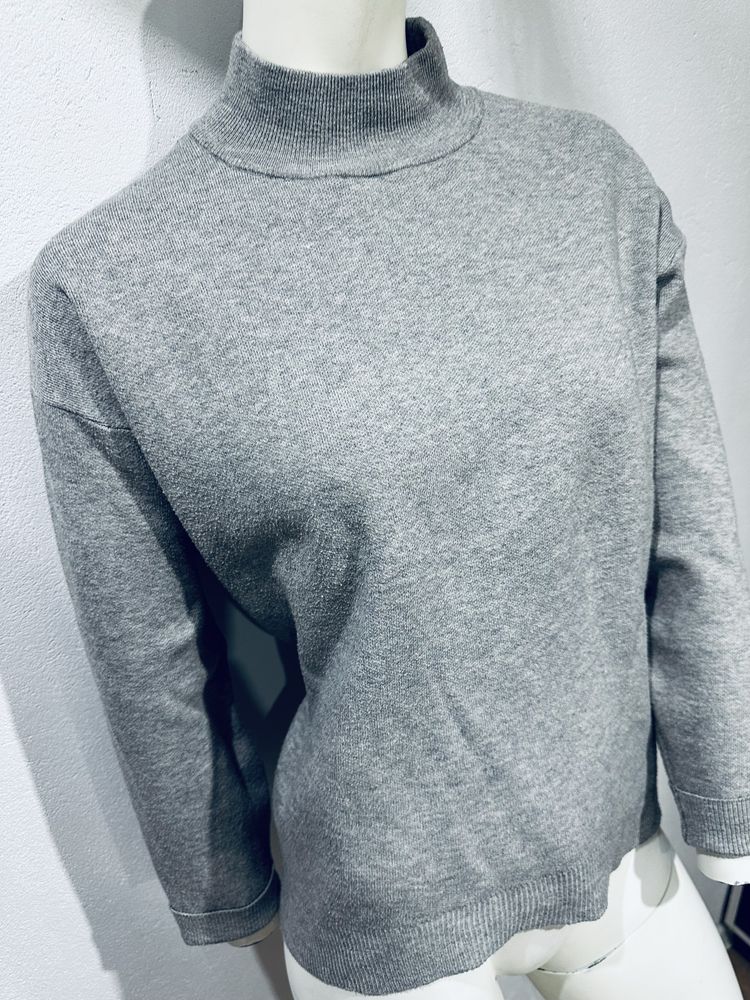 Sweterek oversize szary luźny primark L
