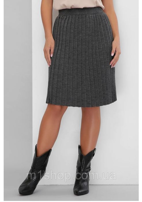 В'язанна плісірована спідниця, плісе 36р.,S