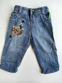 Jeansy chłopięce spodnie 3-6m stan idealny