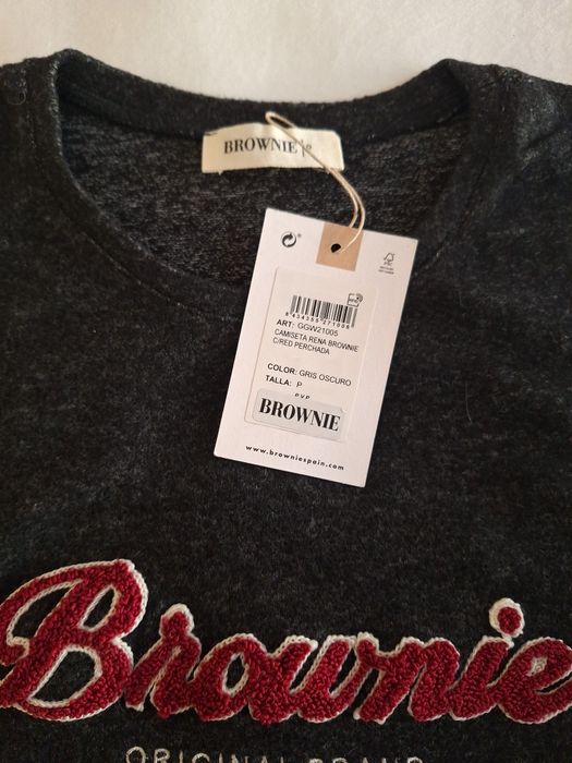 Camisola de malha Brownie cinzenta