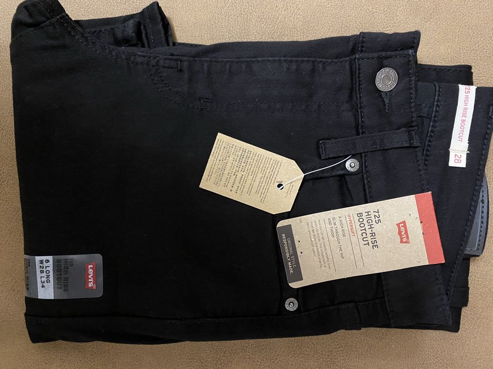 Джинси 725 High Rise Bootcut Women's Jeans W28xL34 Soft Black