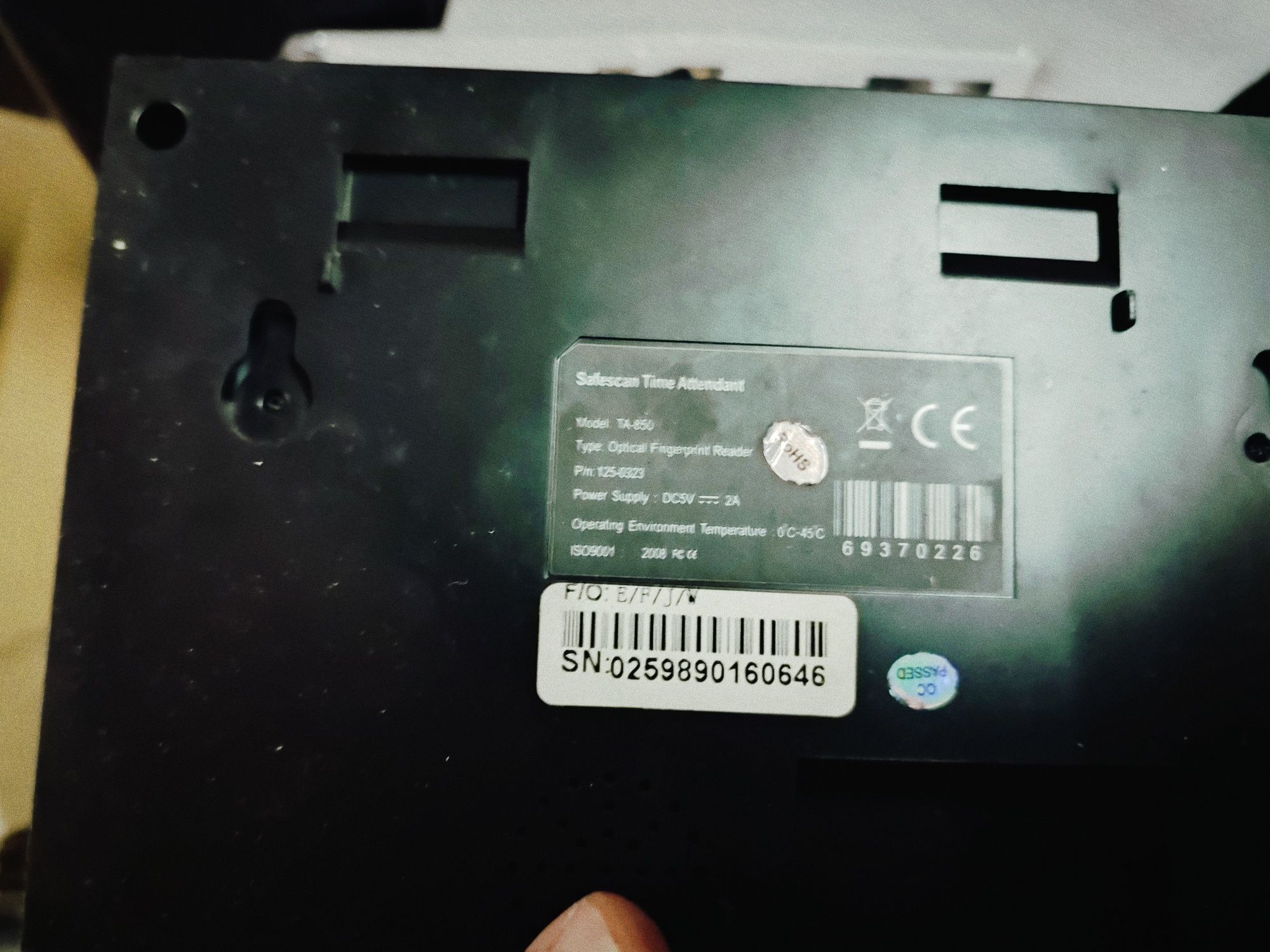 Controlador de assiduidade Sefescan TA-850