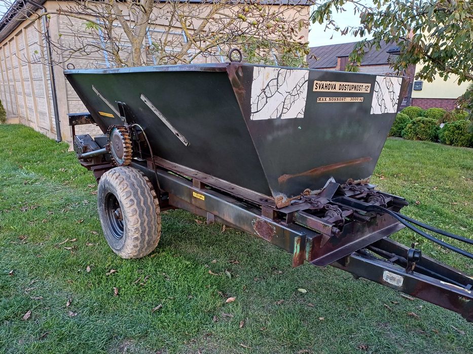 Rozsiewacz wapna RCW - Piast dwu talerzowy - Oryginalny stan z Niemiec