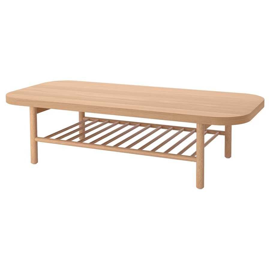 Mesa de centro, chapa de carvalho, 140x60 cm - LISTERBY - IKEA