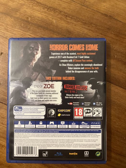 Resident Evil 7 Biohazard Ps4