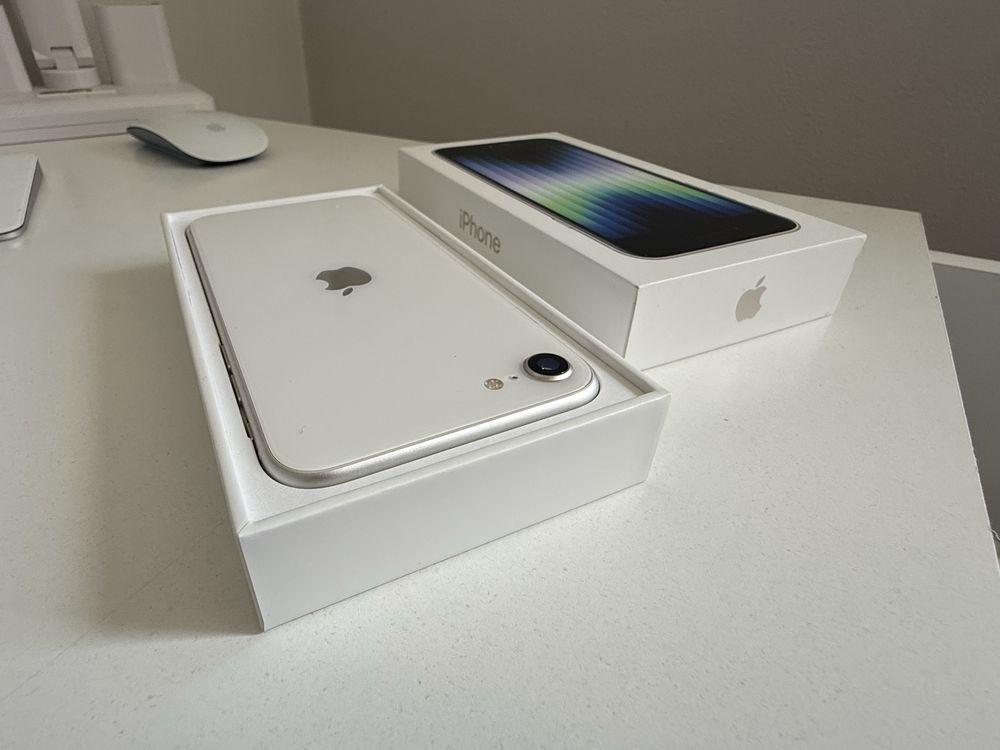 iPhone SE 2022 64gb Starlight Idealny Bateria 100%