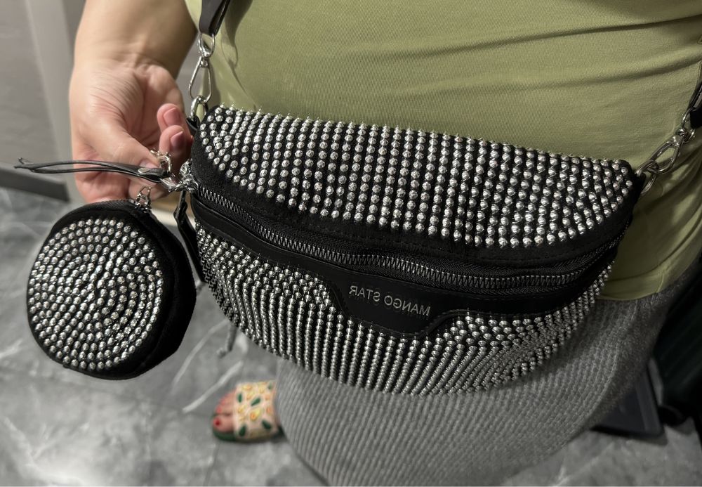 Torebka crossbody dżety bling bling