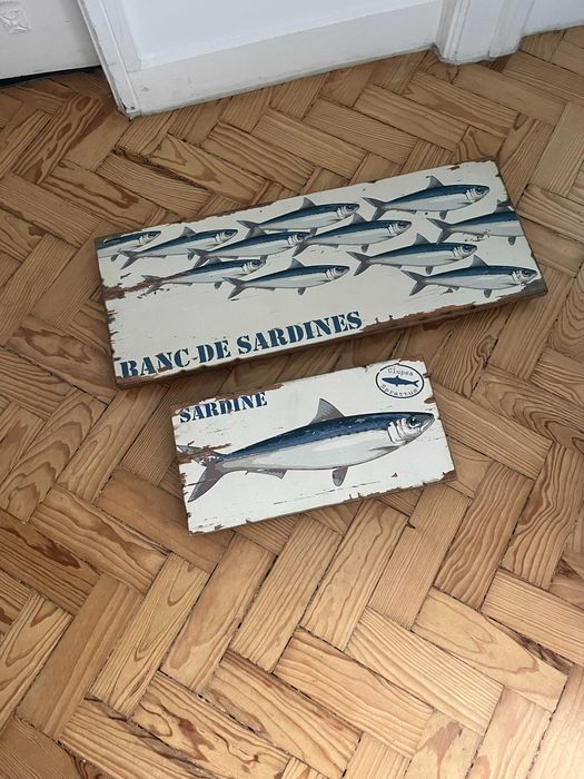 quadros com sardinhas