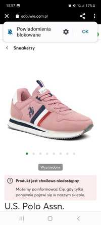 Okazja U.S. Polo Assn sportowe adidasy 37 rozmiar