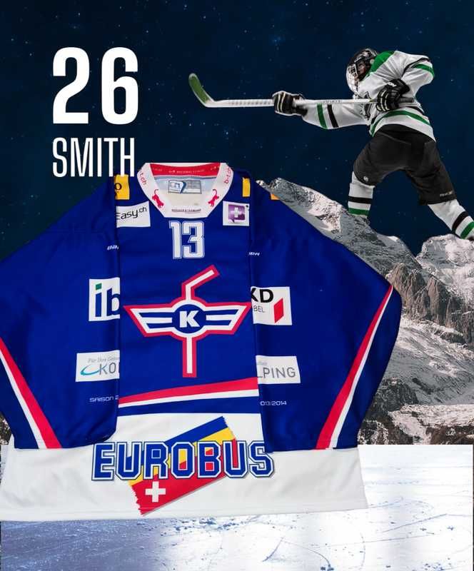 Хоккей, jersey EHC Kloten Ochsner Swiss, Kolping, XL