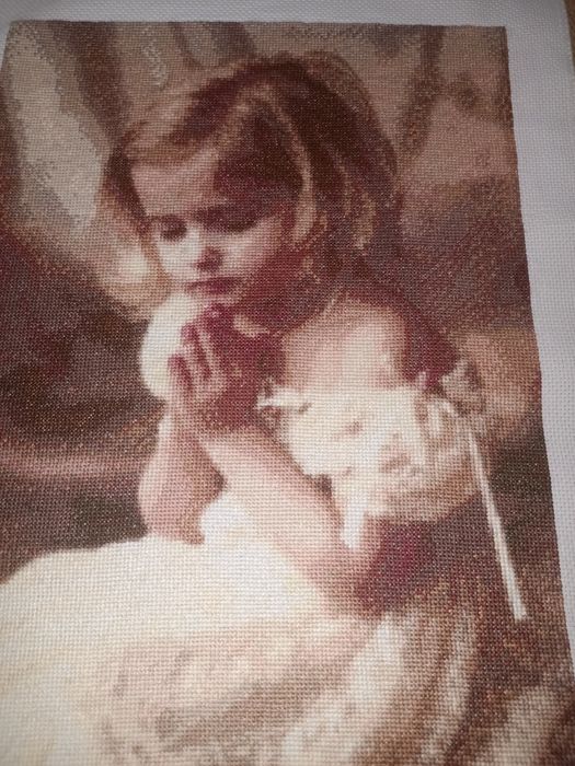 Haft krzyżykowy obraz