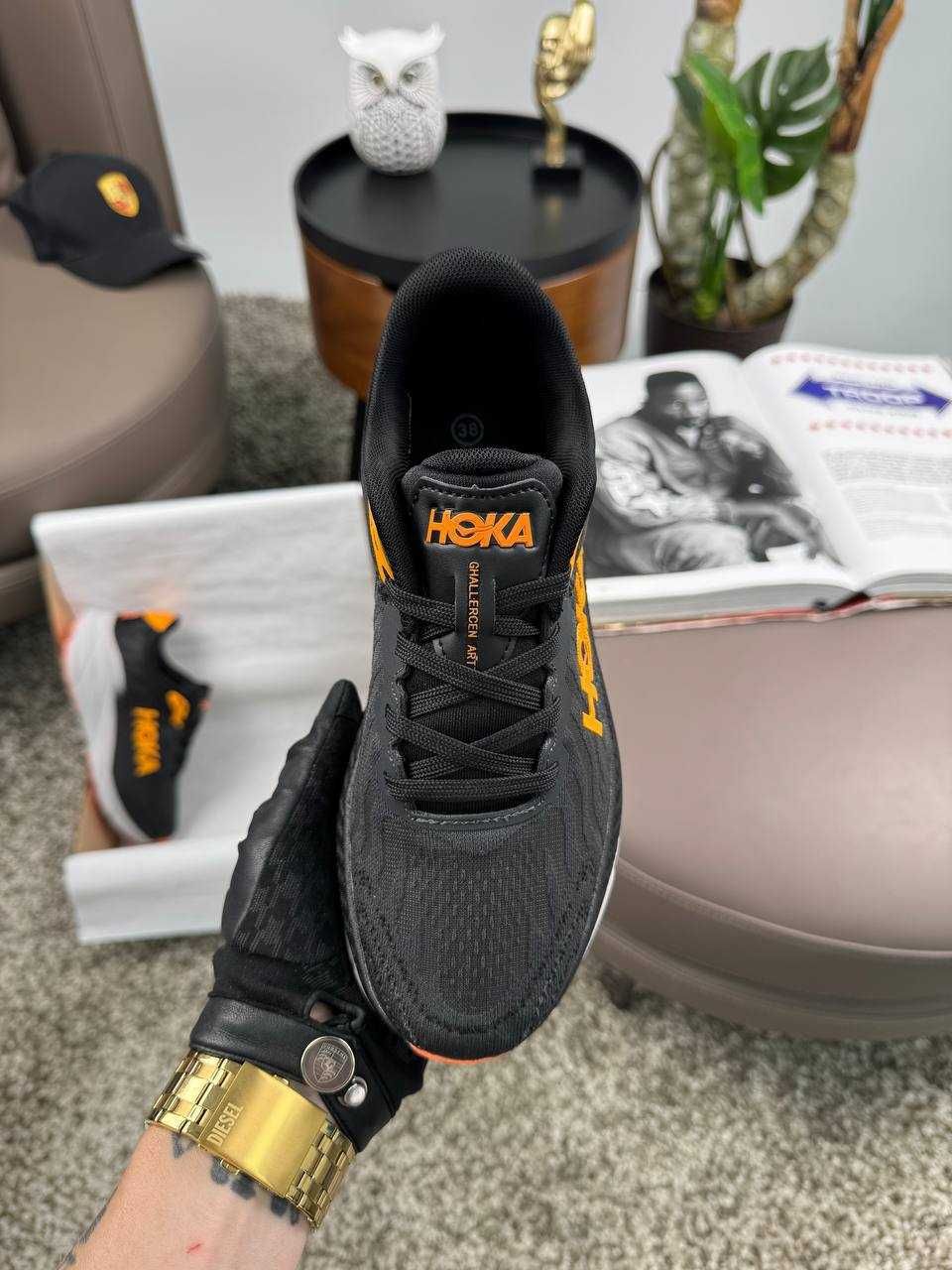 Жіночі кросівки хока HOKA Challenger ART 7 Black Grey Orange [37-41]