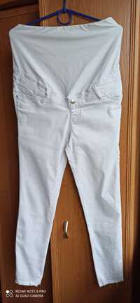Spodnie ciążowe białe xs 34 Bonprix rurki plus spodenki H&M