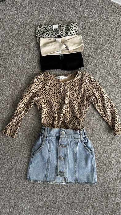 Кофтинка. Блуза. Джинси HM. Одяг для дівчінки. Спідниця.